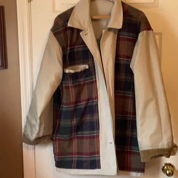 Haggar Generations Men’s 100% Cotton Barn Coat Outdoor Khaki Jacket Size X-Large - Picture 10 of 16